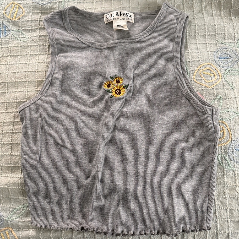 Cut and Paste Size Small Tank Top